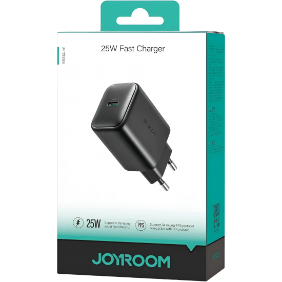 Charger Mobile Joyroom Type-C (PD) 25W JR-TCF23EU Black